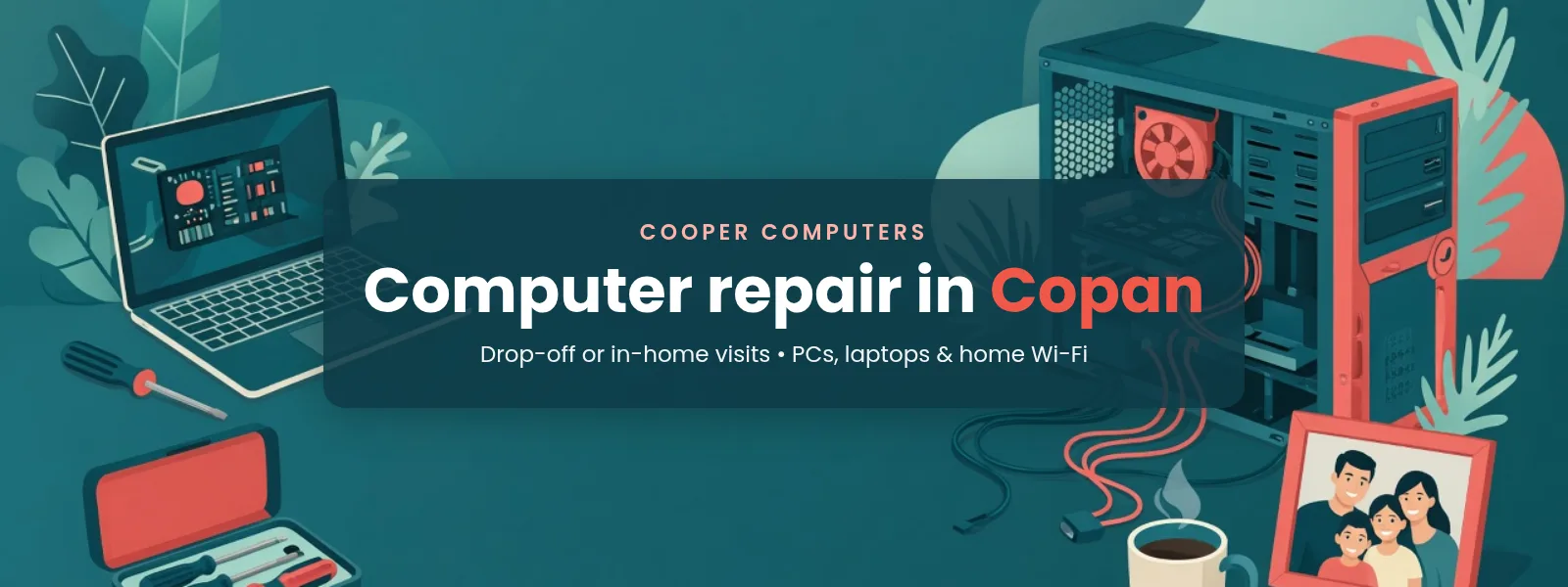 Illustration: Cooper Computers serving Copan, OK